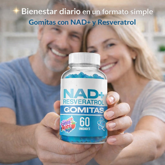 GOMITAS NAD+RESVERATROL 60 Unidades