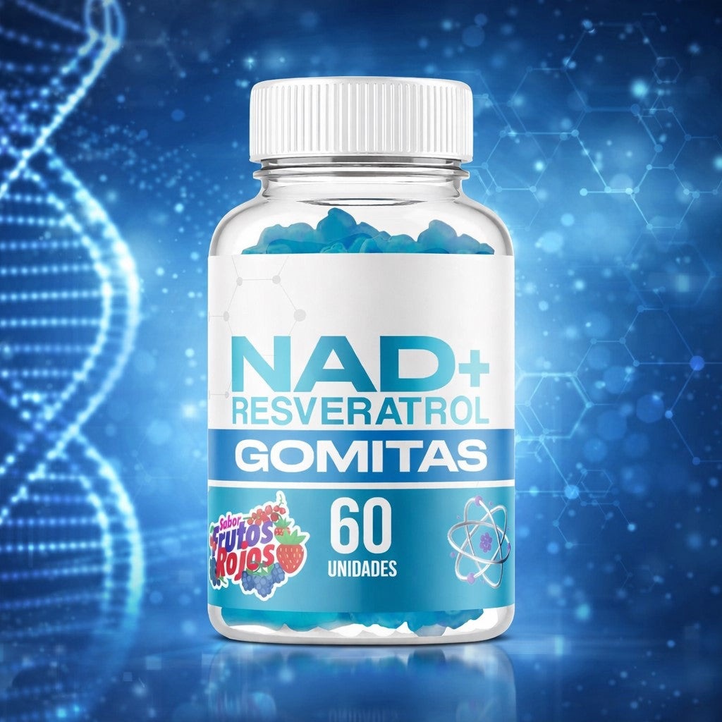 GOMITAS NAD+RESVERATROL 60 Unidades